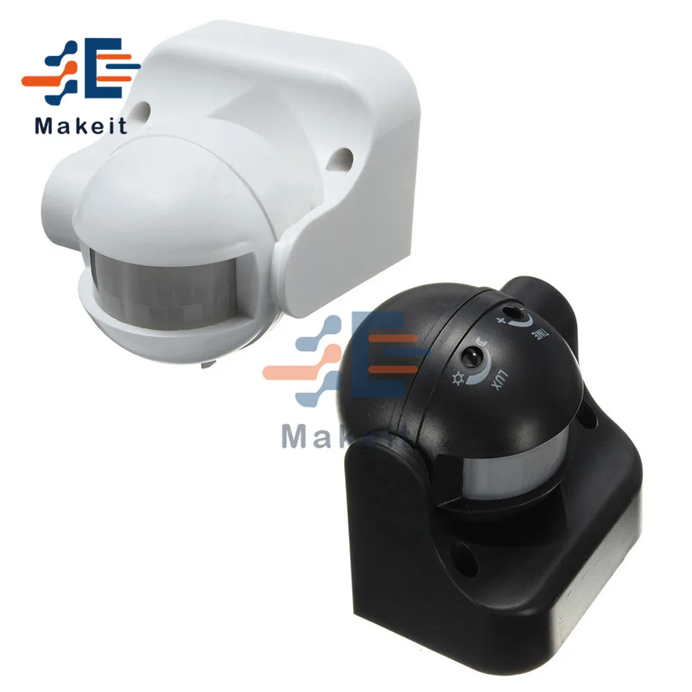 เครื่องตรวจจับการเคลื่อนไหว PIR กลางแจ้ง แม่นยำ IP44
