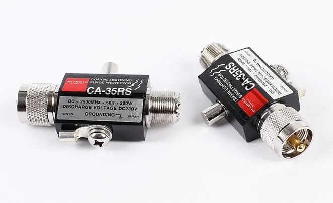 Ca-35Rs Pl259 So239 Radio Connector Adapter Repeater Coaxial Antenna Surge Protector