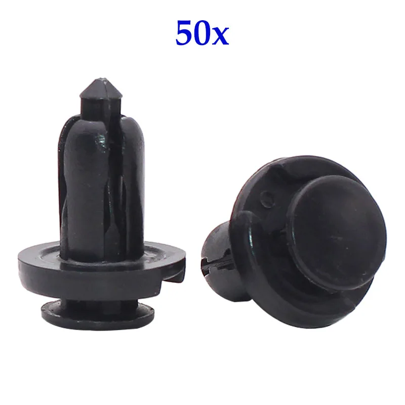 50pcs 10mm Plastic Rivets Auto Fasteners Clips For Honda Fit Accord