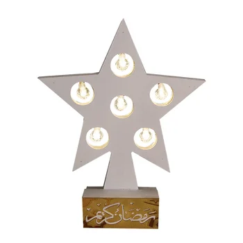 

Star Shape Birthday Gift Fairy Wedding Holiday Party Room Table Lamp Iron Indoor Outdoor Home Bedroom Led Decorative Light