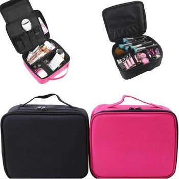 

Double-Layer Partition Cosmetic Case Waterproof Cosmetic Bag Travel Beauty Cosmetic Bag Storage Bag Portable Cosmetic Bag