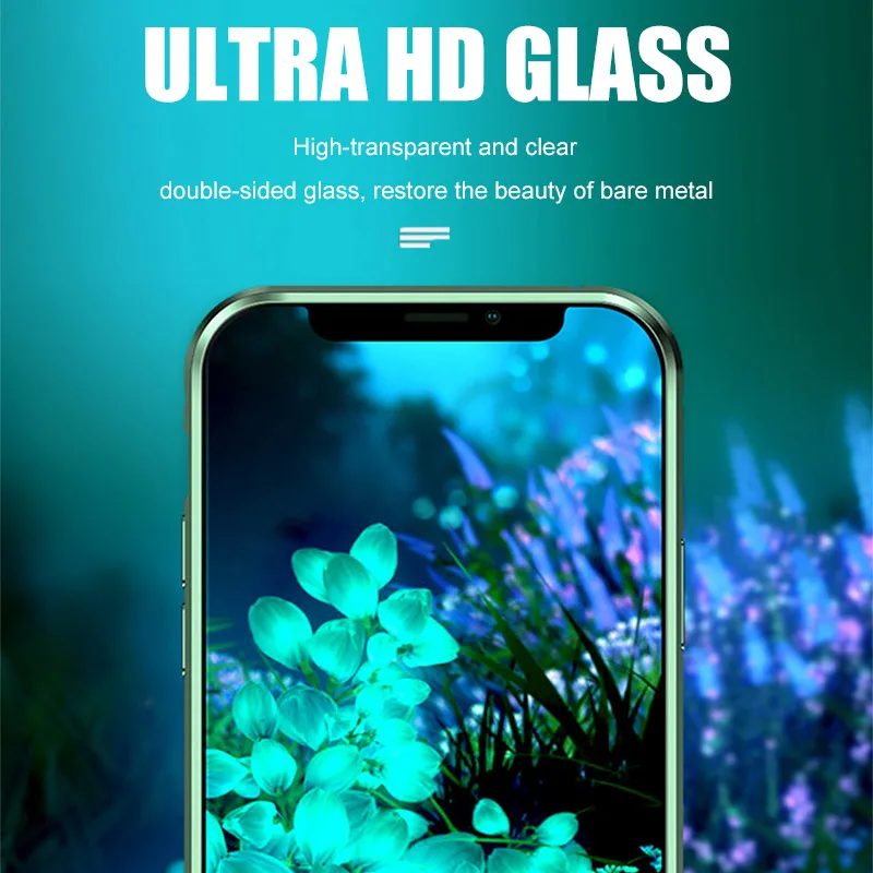 Роскошный 360 магнитный металлический чехол для телефона для IPhone 11 Pro X XR XS Max Магнитный чехол для IPhone 8 7 6S Plus двусторонний стеклянный чехол