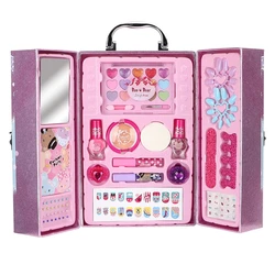 Ensemble de maquillage pour enfants, jouets éducatifs, rouge à lèvres, vernis à ongles, sac à cosmétiques, Simulation, jeu de Simulation, cadeau d'anniversaire pour ingénieux 
