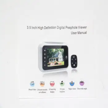 

New 3.5 LCD T115 Color Screen Doorbell Viewer Digital Door Peephole Viewer Camera Door Eye Video record 120 Degrees Night Vision