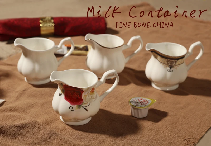 Bone china, британский стиль, горшок для молока, керамический кувшин для молока с ручкой и чашкой, кувшин для вспенивания, маленькая чашка для молока, керамический прибор