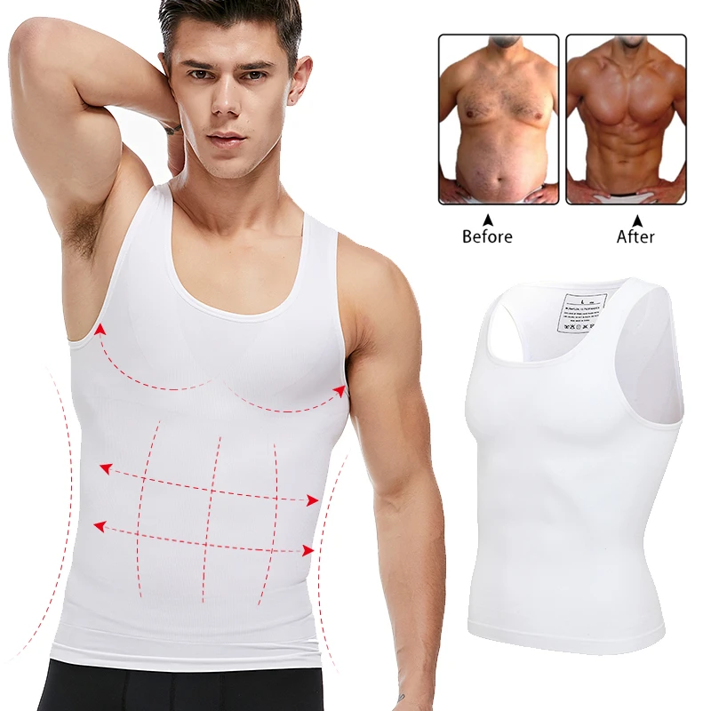 mens compression shirt slimming