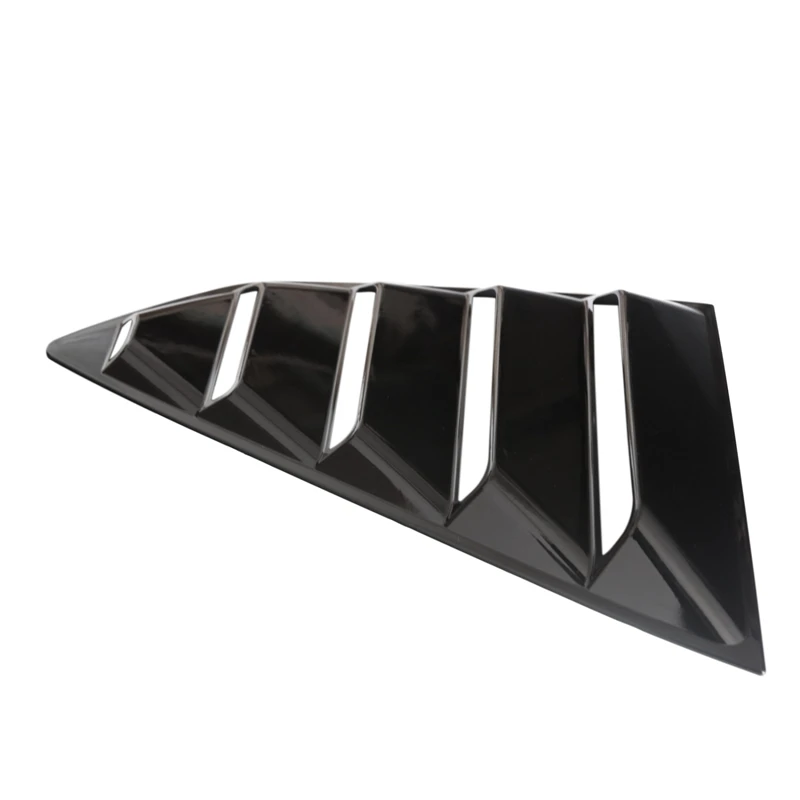 2 Pcs Gloss Black Look Side Window Louver Vent Scoop Side Window 1/4 Quarter Louver Cover Vents for-18 Chevy Camaro