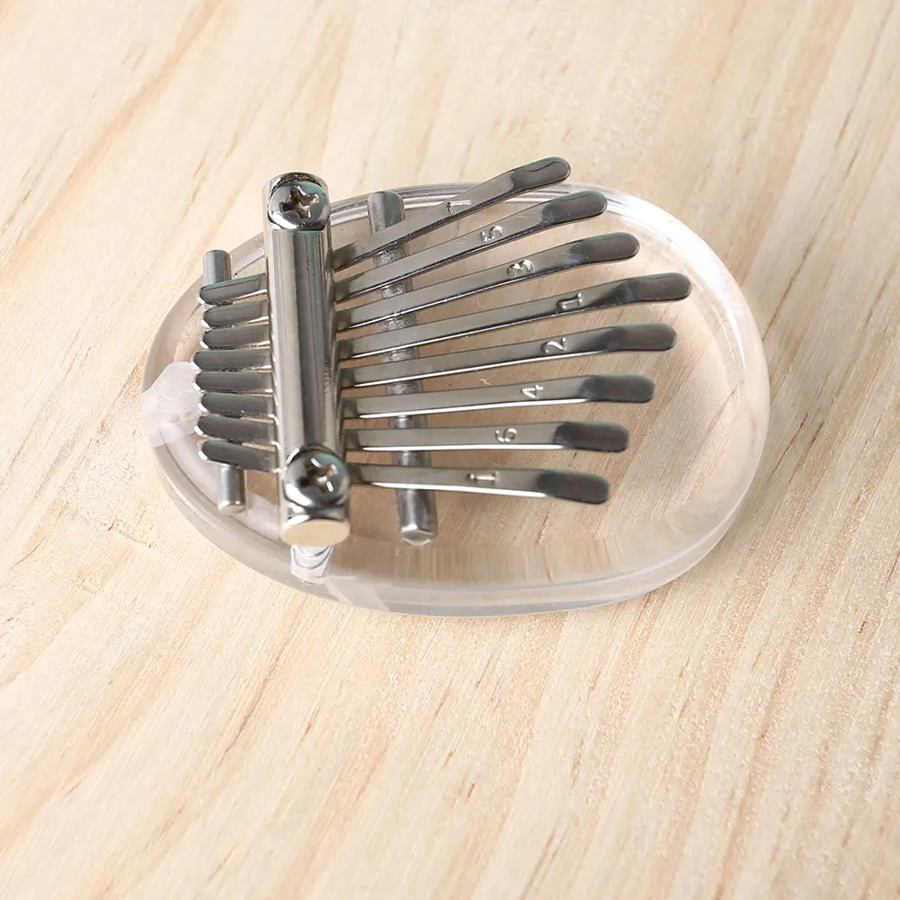 Пианино калимба кристально прозрачный 8 клавиш Kalimba музыкальный инструмент