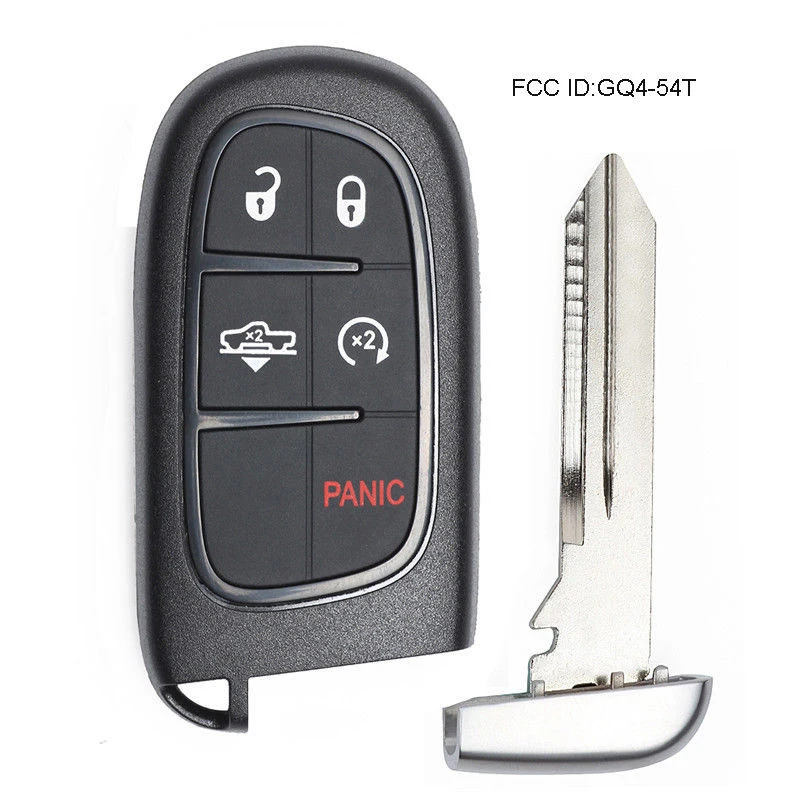 Keyecu-Smart-Remote-Key-Fob-5-Button-433MHz-ID46-Car-Key-for-Air-Suspension-Ram-1500