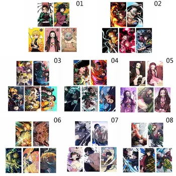 

5Pcs/Set Anime Demon Slayer: Kimetsu NoYaiba Surrounding Photocard Transparent Card For Kids Gift