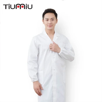 

Doctor Nurse Scrub Uniform White Lab Coat Overall Men Women Medical Hospital Pharmacy Food Service Spa Work Clothes Gown