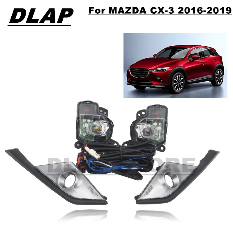 Авто светодиодный туман светильник лампа комплект для MAZDA CX3 CX-3 2016 2017 2018 2019 с