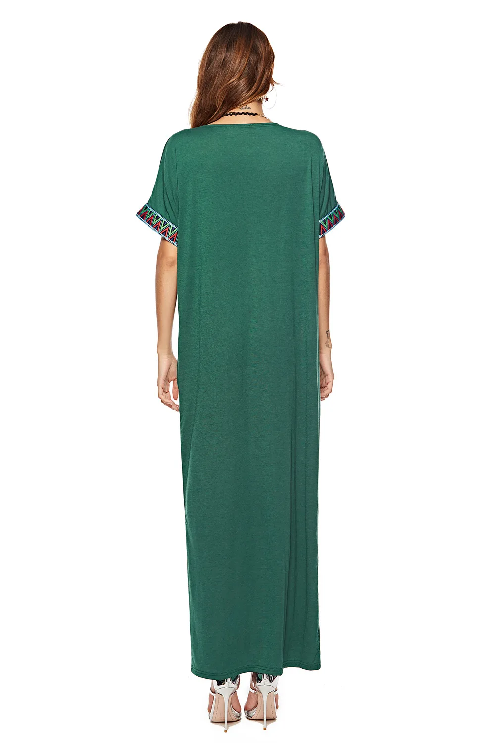 Летнее макси-платье для женщин, винтажное лоскутное дизайнерское богемное платье, модное офисное женское платье eid ramadan abaya VKDR1871