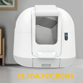 

PETJC Automatic one-piece installation Cat Litter Box Fully closed cleaning gravity and touch sensor Bedpan Pets Accessories