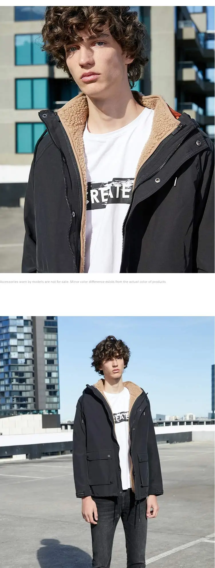 JackJones Мужская парка пальто комфорт флисовая подкладка куртка мужская одежда 219309515