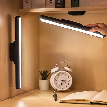 

16LED Hanging Magnetic Night Lights Stepless Dimming Table Lamp Chargeable Eye-protect Desk Lamp For Bedroom Readding Room