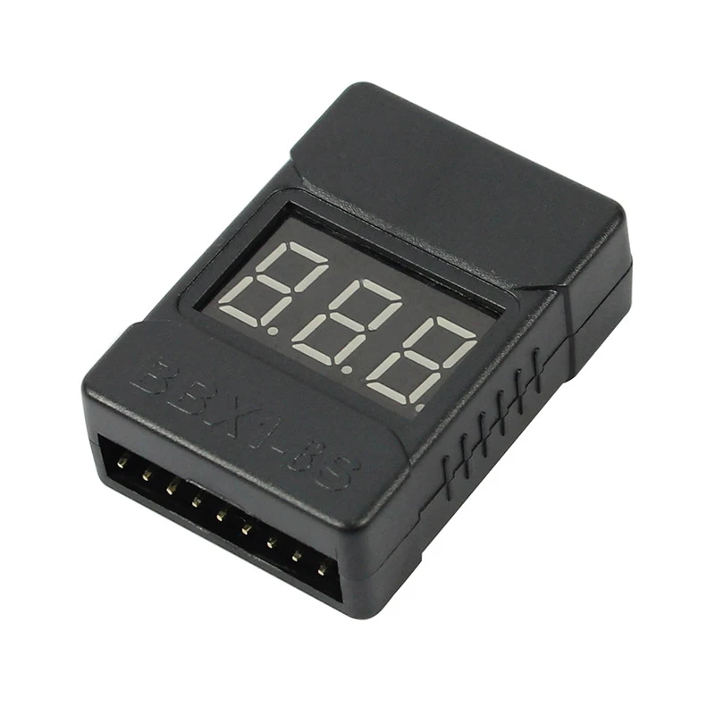 

LiPo Battery Checker RC 1-8S Battery Tester Monitor Low Voltage Buzzer Alarm with LED Indicator for LipoLife LiMn Li-ion Battery