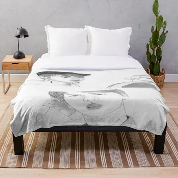 

Soft Blanket for Bed Sherpa Flannel Fleece Blanket Home Travel Sofa Soft Throw Blanket Jin Sketches