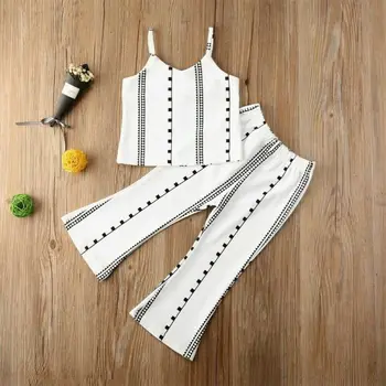 

Fashion Toddler Kids Baby Girl Sleeveless Jumpsuit Romper Flare Pants Outfit