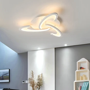 

Round Flower LED Ceiling Light White Simple Lighting Dining Room Living Room Lamp Bedroom Study Popular Lamp