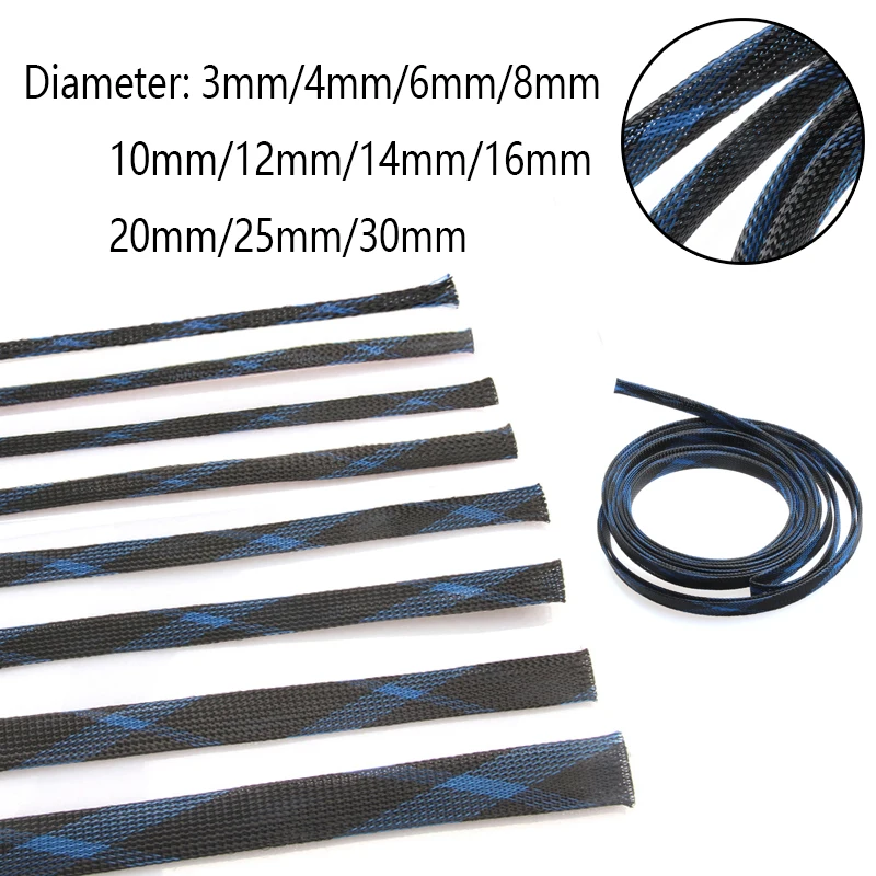 YIUTERA Manchon De Câble Réglable,Gaine Protection Cable Électrique 3M-13mm,Gestion Cache Câbles