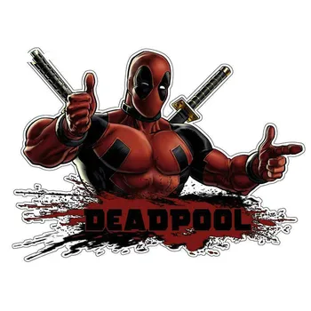 

13cm x 9.6cm for Deadpool Marvel Funny Car Stickers Vinyl Graphics JDM RV VAN Fine Decal Car Accessories Logo