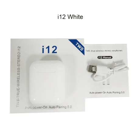 I7s/i9s/i11/i12 TWS Беспроводные наушники Bluetooth гарнитуры наушники настоящие беспроводные стерео наушники для IOS Android телефона - Цвет: i12