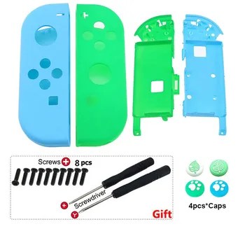 

For Nintendo Switch NS Joy Con Replacement Housing Shell Cover for Nintend Switch Controller Case Green Blue With Screws Driver