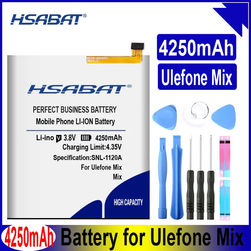 HSABAT Mix 4250 мАч батарея для Ulefone Mix батареи
