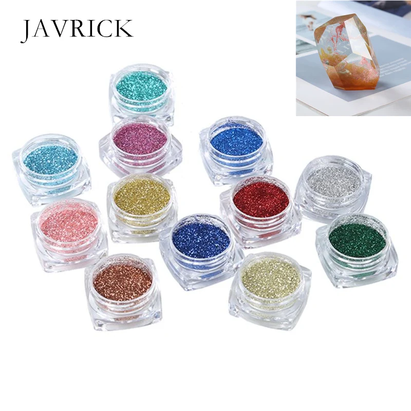 12 Pcs/set DIY Crystal Epoxy Filler Slime Dye Powder Pearl Pigments Colorants for Soap Candle Resin Jewelry Making Tool | Украшения и