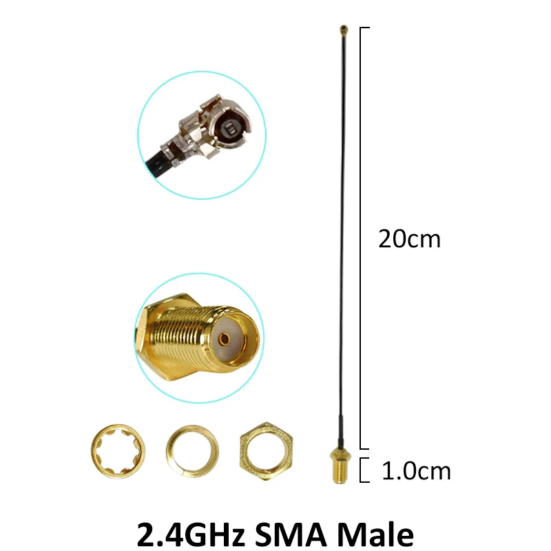 2pcs 2 4Ghz antenna wifi 2 3dbi SMA male 2 4 ghz antena wi fi Zigbee 3