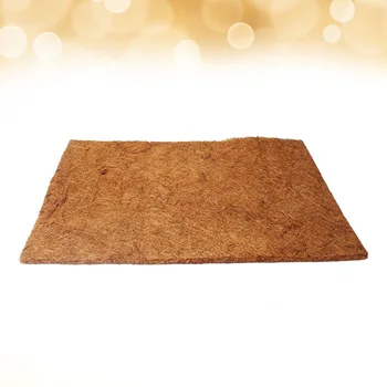 

2 Pcs Natural Coconut Fiber Mat Soft Wear-resistant Cushion Reptile Pet Breathable Bedding Liner (50x30cm)
