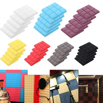 

5 Pcs Acoustic Soundproof Foam Sound-Absorbing Panel for Home Studio KTV 30x30cm PAK55