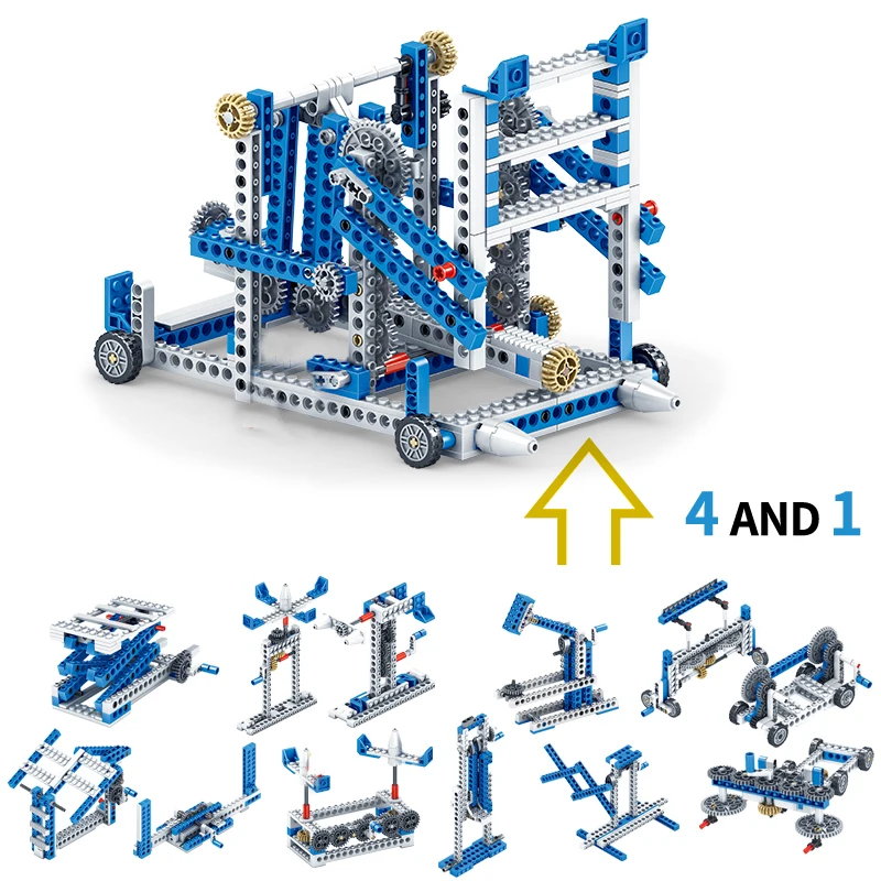 354+pcs 4in1 Building Block Inventor Engineering Truck Building Blocks Technic Construction set DIY Brick Toys For children|Blocks| - AliExpress