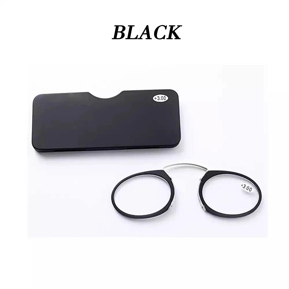 Kann Blume Mini Nase Clip Lesebrille Tragbaren Brieftasche Rezept Brillen Männer & Frauen Ohne Koteletten Pince-nez Mit fall + 1 – Detail 7