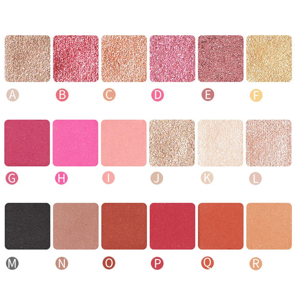 Professional Glitter Eyeshadow Palette Beauty Makeup Shimmer Matte Eye Shadow 18 Colors Eyes Shadow Beauty Cosmetic Kit Y808