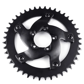 

Electric Bike Chain Wheel and Guard 44T Chainring Teeth for Bafang BBSHD Mid Drive Motor
