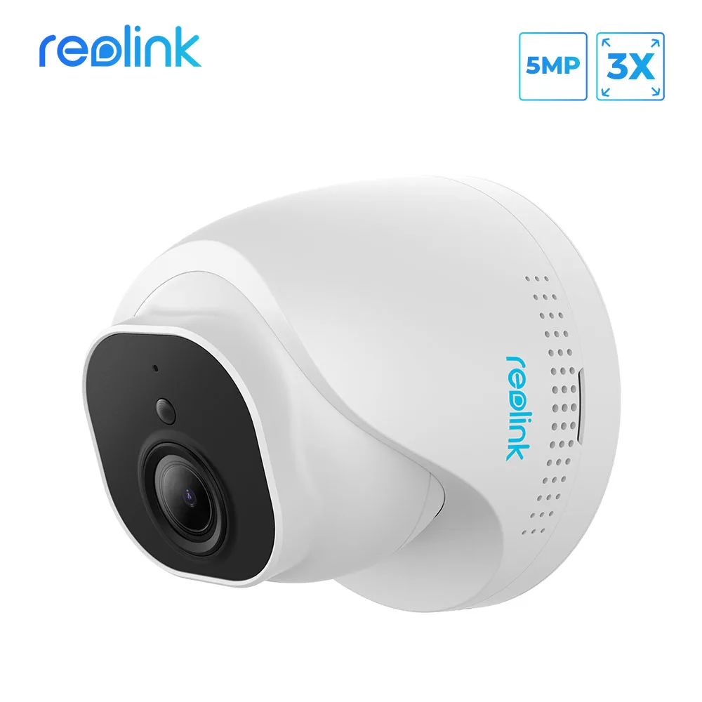 Ip камера видеонаблюдения Reolink 5MP 3x оптический зум PoE IP66 купольная наружная с