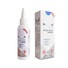 Dog-Ear-Cleaner Removes Pet-Ear-Drops Yeast Ear-Mites Itching New Cat And for Infections-Control