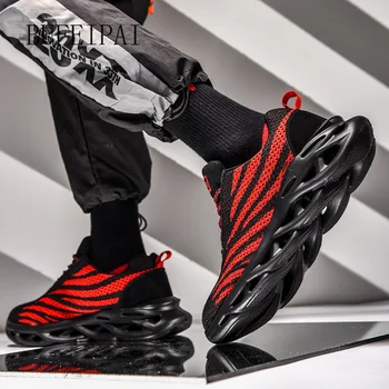 

Hot selling striped outdoor sports men's shoes men's sports shoes breathable cushion ladies running shoes sweetheart shoes