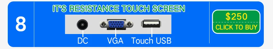 12,1 дюймовый промышленный контроль ЖК-дисплей с VGA + DVI интерфейс металлический корпус поддерживает Пользовательский логотип для печати