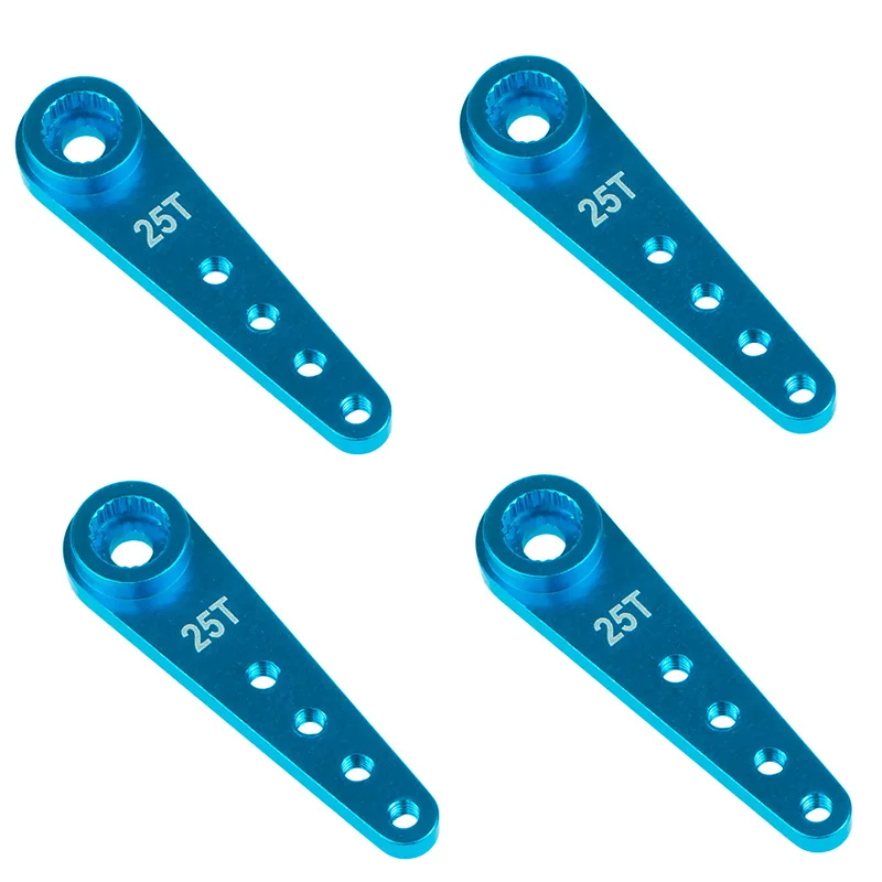 4pcs 37mm 25t Metal Extension Steering Servo Arm Horn For Rc Car