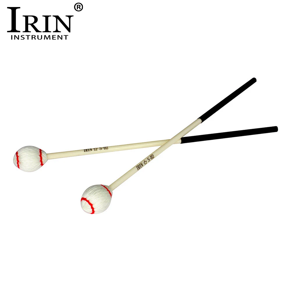 IRIN 1 Pair Marimba Mallets Drumsticks High Quality Percussion Accessories for Xylophone Glockenspiel Bell Musical Instrument