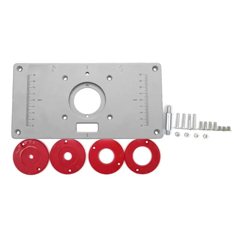 

Aluminium Router Table Insert Plate Woodworking Benches Wood Router Trimmer Mode