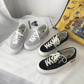 

PZMYCS Fashion 2019 Casual Shoes Woman Summer Comfortable Breathable Canvas Flats Female Platform Sneakers Women Chaussure Femme