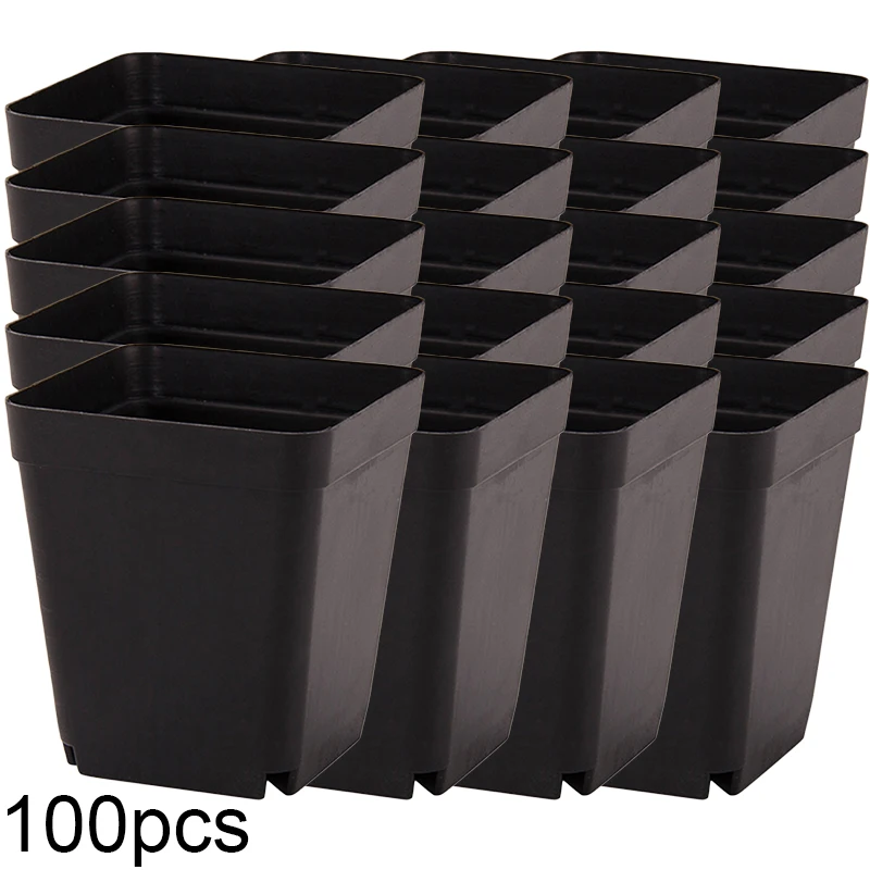 

100pcs Mini Flower Plant Pots corrosion resistance Garden Supplies Nursery Seedling Holder Table Desktop Garden Balcony Planters