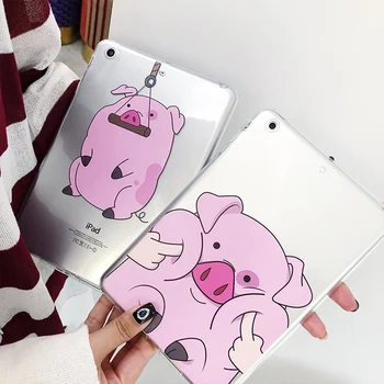 

Axbety For iPad Pro 11 new 2020 Protective Cover Cute Cartoon Kitten Zebra Pattern Transparent Cover For iPad 11 Soft TPU Cover