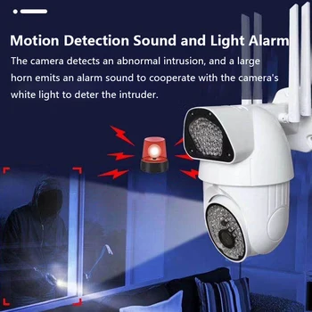 

1080p FHD WiFi IP Security Camera Outdoor 2-Way Audio Waterproof And Motion Detection Color Night Vision Home Security Monitor