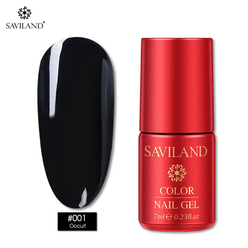black color gel Saviland 9D Сделай Сам Волшебный Гель-лак для ногтей кошачий глаз 9 цветной "кошачий глаз" УФ Магнитный Гель-лак для ногтей нужен черный цвет - Цвет: black color gel
