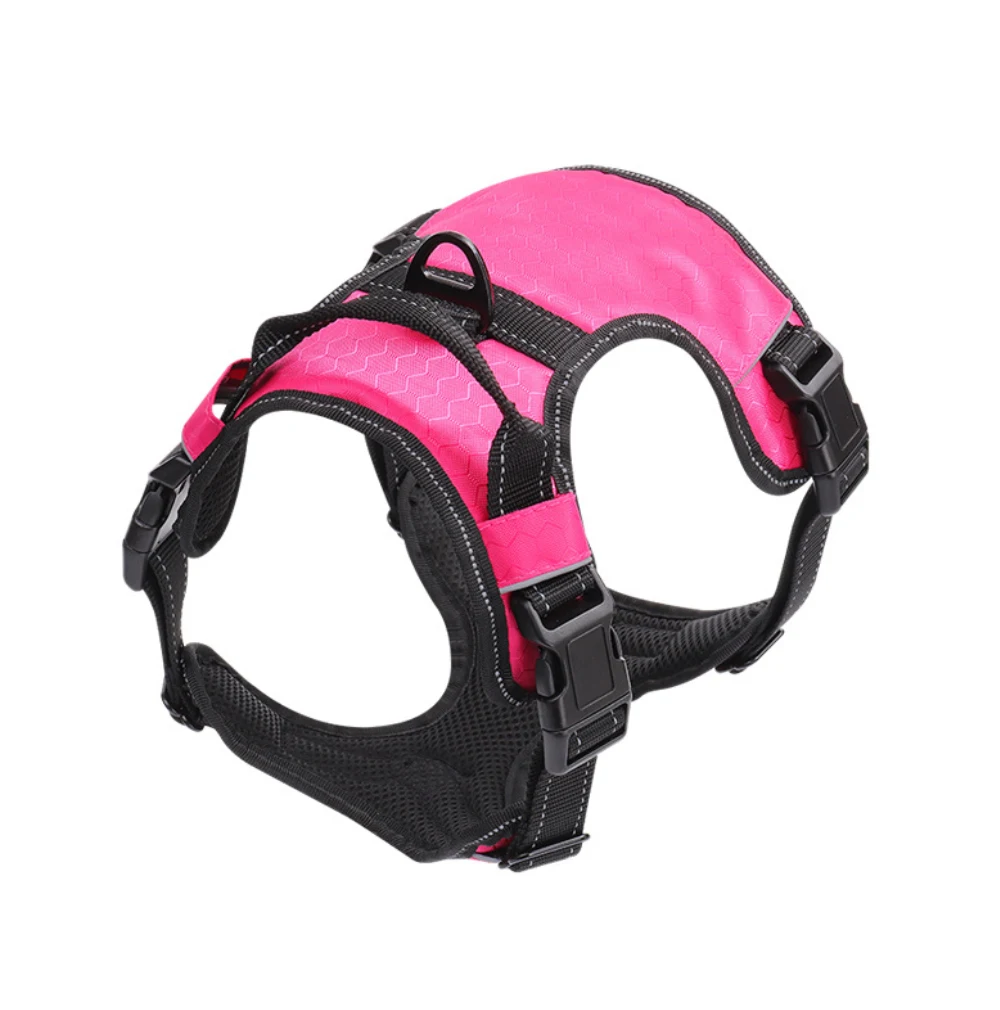 KOMMILIFE Adjustable Dog Harness Vest Reflective Pet harness For Dogs No Pull Breathable Small Medium Large Dog Harness dog harness and leash set